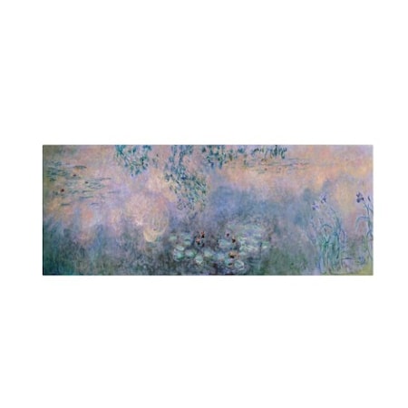 Claude Monet 'Water Lilies 1914-22' Canvas Art,8x24